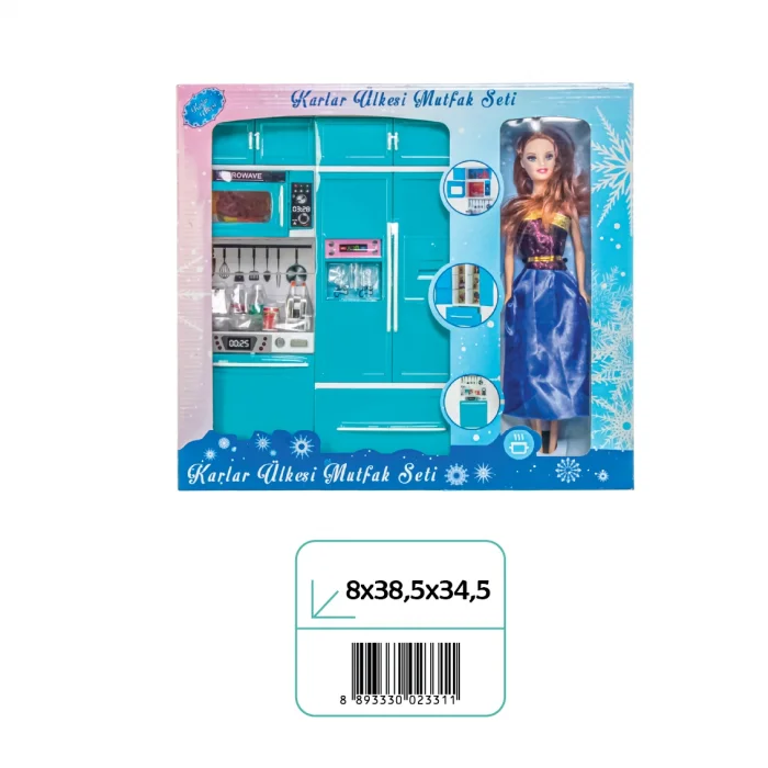 02331 KARLAR ÜLKESİ 2Lİ DOLAP VE BULAŞIK MAK.BEBEKLİ*18*