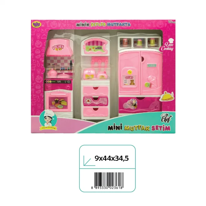 02361 MİNİK ŞEFLER 3LÜ DOLAP SETİ*12*