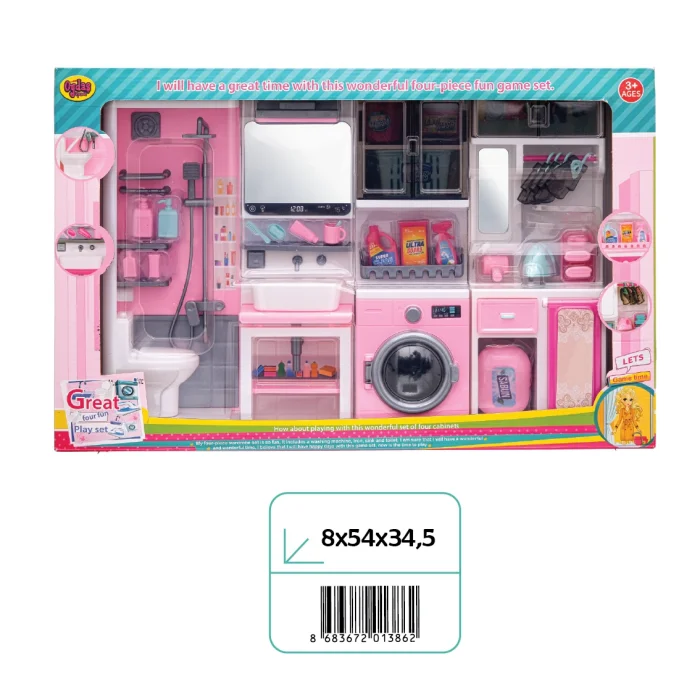 02386 KUTUDA 4LÜ BANYO SETİ*12*