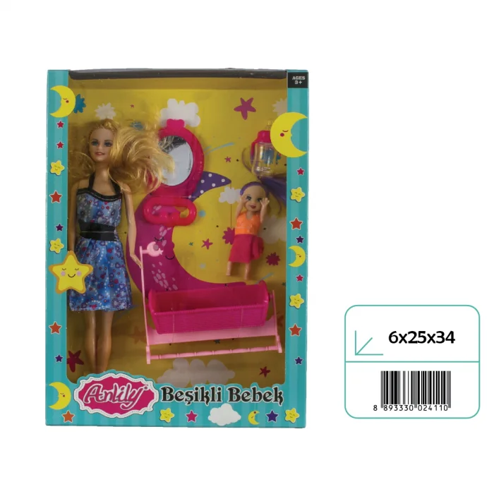 02411 ANLİLY KUTULU BESİKLİ BEBEK*36*