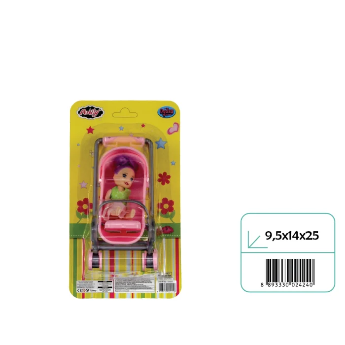 02424 ANLİLY KARTELA BEBEKLİ LUKS PUSET*84*