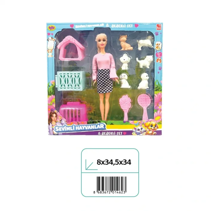 02462 KUTUDA BEBEKLİ PATİ DOSTLARIM*12*