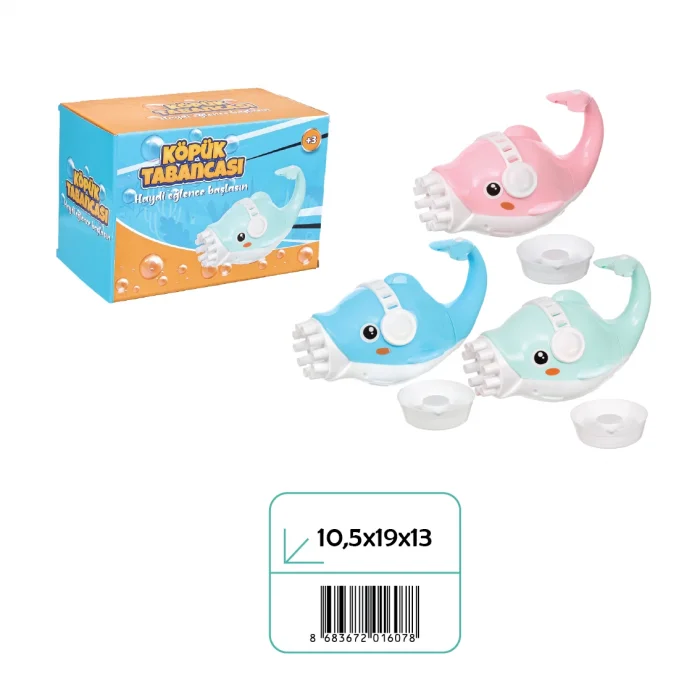 02607 KUTUDA PİLLİ BALIK KÖPÜK TABANCASI*60*