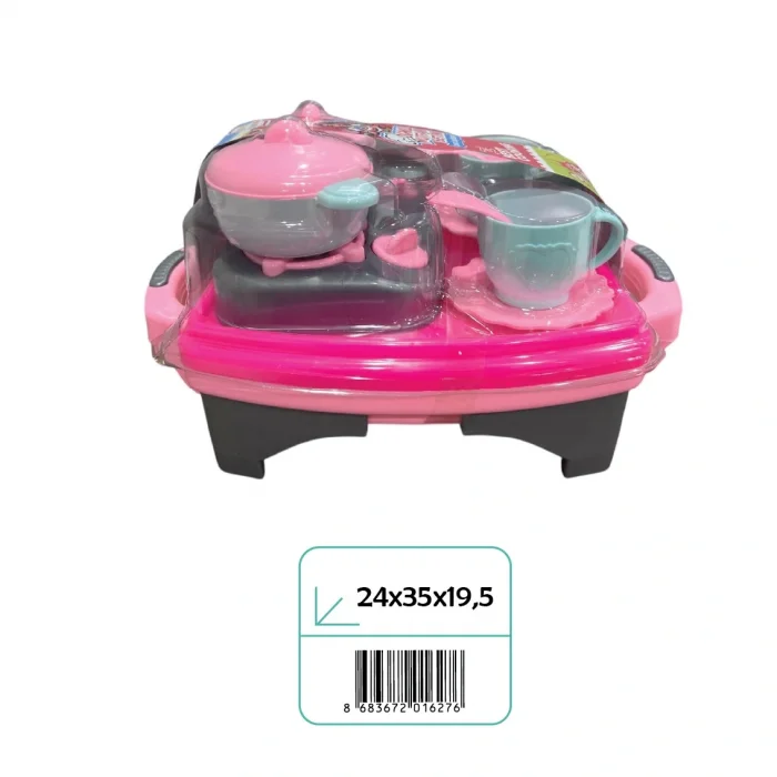 02627 VAKUMDA TEPSİLİ ÇAY SETİ*16*