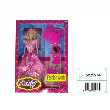 02276 ANLİLY ÇANTALI AYNALI BEBEK SETİ*36*