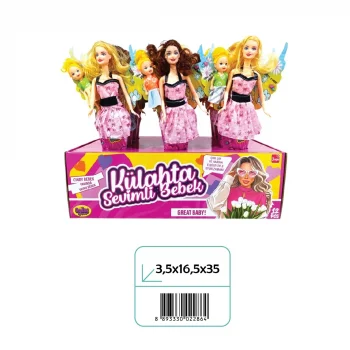 02286 ANLİLY 12Lİ STAND KÜLAH YAVRULU BEBEK*144*