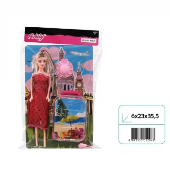 02296 ANLİLY POŞETTE BAVULLU BEBEK*72*