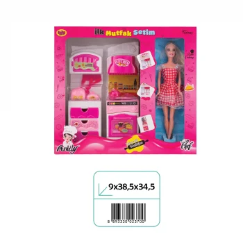 02370 İLK MUTFAK SETİM 2Lİ FIRIN ÇEKMECE BEBEK*16*