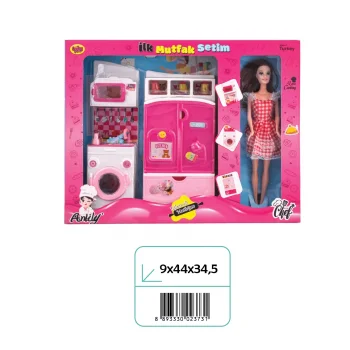 02373 İLK MUTFAK SETİM 2Lİ BUZDOLABI ÇAMALIR MAK.BEBEKLİ