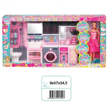 02394 4LÜ DOLAP SETİ BEBEKLİ*8*