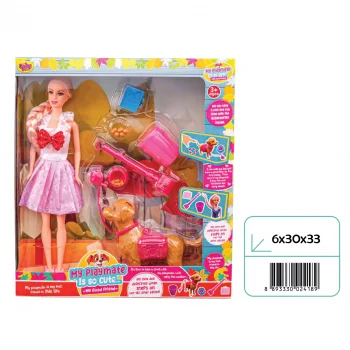 02418 CINDY DOLL OYUN ARKADAŞIM KÖPEK*48*