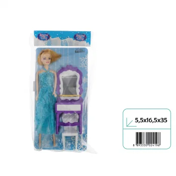 02419 SNOW CITY KART MAKYAJ MASALI BEBEK*120*