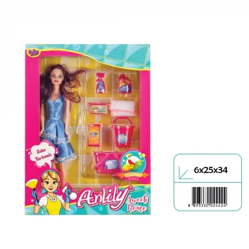 02442 KUT ANLİLY TEMİZLİK SETLİ BEBEK*32*