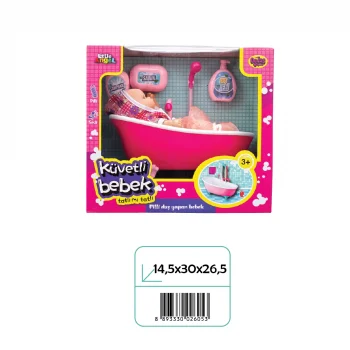 02605 PİLLİ KÜVETTE DUŞ YAPAN BEBEK*12*