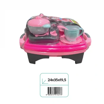 02627 VAKUMDA TEPSİLİ ÇAY SETİ*16*