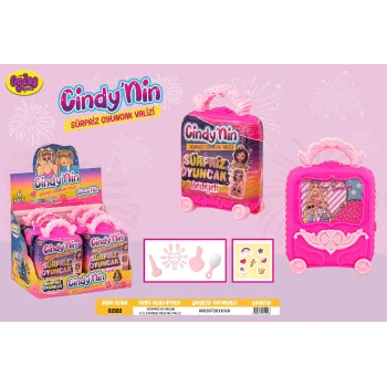 2102 6LI STAND SÜPRİZ HEDİYELİ DESENLİ VALİZ