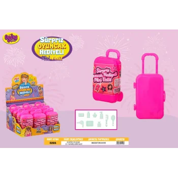 2103 12Lİ STAND SÜPRİZ HEDİYELİ MİNİ VALİZ