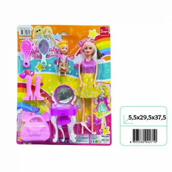 02271 ANLİLY KARTELA BEBEKLİ MAKYAJ MASALI SET*72*