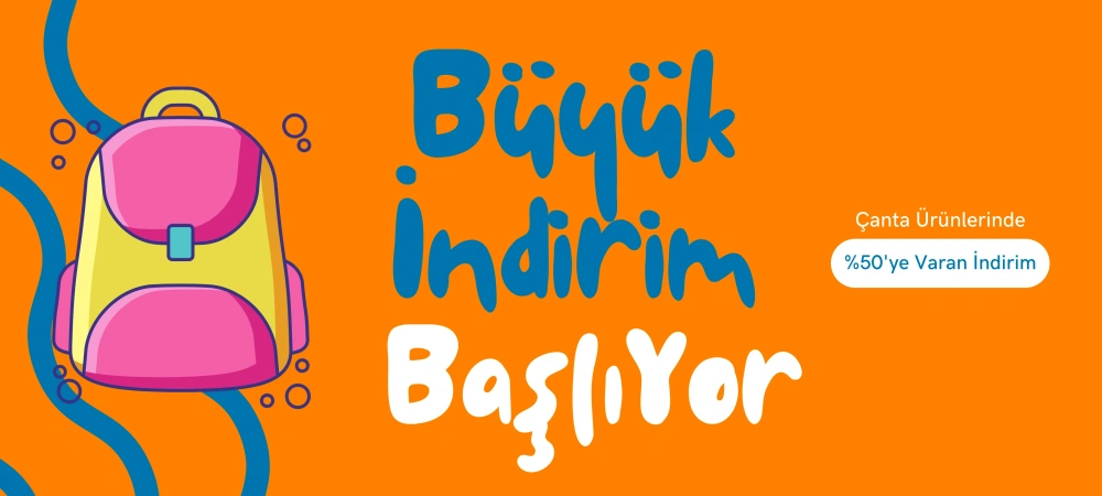 Çantalarda %50 indirim