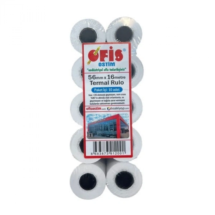 56x16 10 lu Termal Pos Rulosu