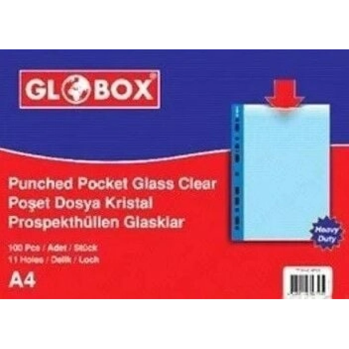 Globox 6731 A4 25 li Cristal Poşet Dosya