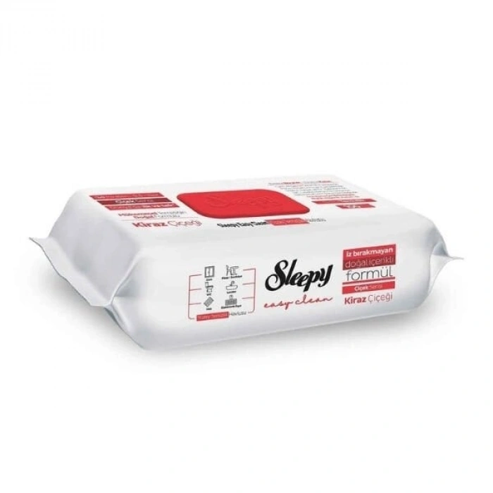 Sleepy Easy Clean Kiraz Çiçeği 100 Lü Yüzey Temizlik Havlusu