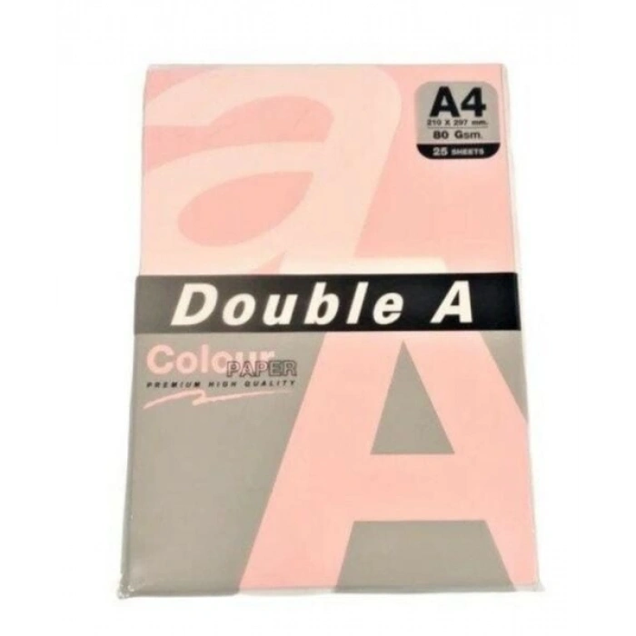 Double A A4 80gr 25li Pastel Pembe Kağıt