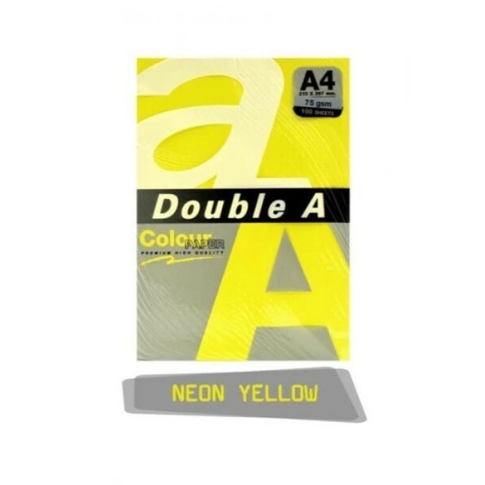 Double A A4 75gr 25li Fosforlu Sarı Kağıt