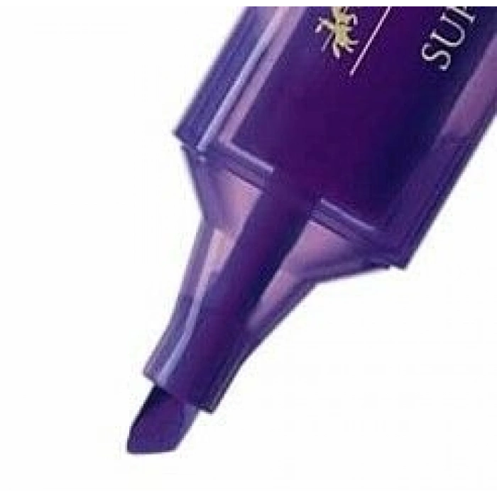 Faber Castell 1546 Şeffaf Gövde Mor Fosforlu Kalem