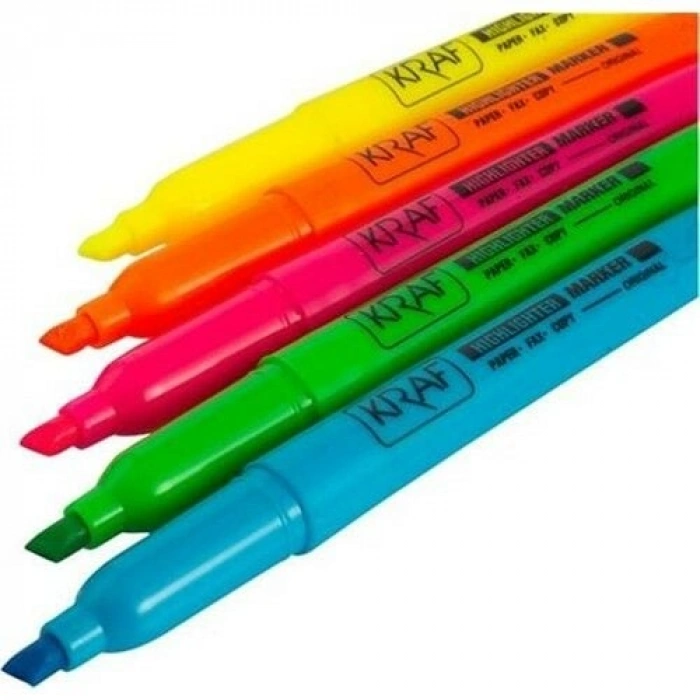 Kraf 340M Mavi Fosforlu Kalem