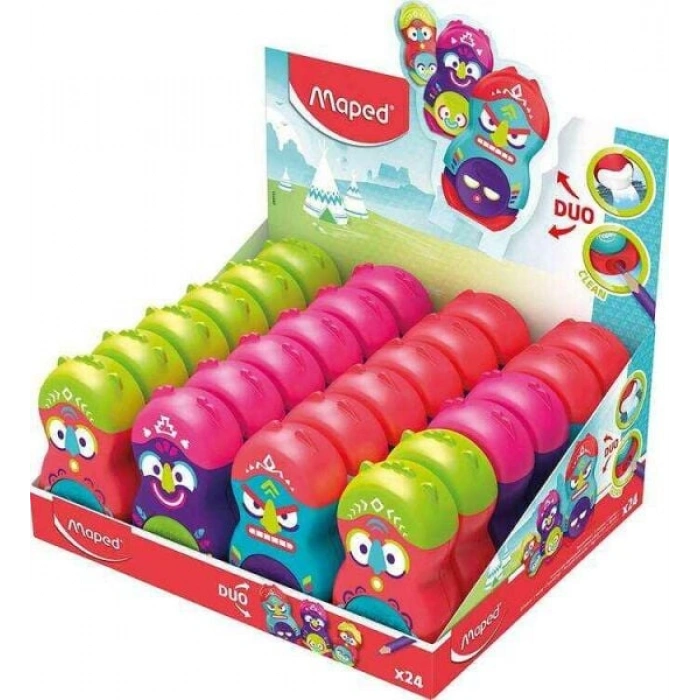 Maped 049131 Loopy Fancy Silgili Tek Delikli Kalemtıraş