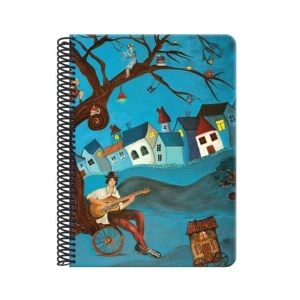 Çınar Ezo Sunal Sert Kapak 17x24 120 Yaprak Çizgili Defter