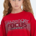 Slazenger LAST ST24WC002-600 Sweat Kırmızı