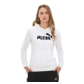 Puma Ess Logo Hoodie 586791-02 Beyaz