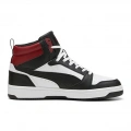 Puma Rebound v6 392326-24 Siyah Beyaz Kırmızı