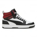 Puma Rebound v6 392326-24 Siyah Beyaz Kırmızı