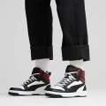 Puma Rebound v6 392326-24 Siyah Beyaz Kırmızı