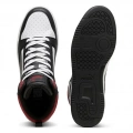 Puma Rebound v6 392326-24 Siyah Beyaz Kırmızı