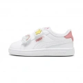 Puma Smash 3.0 Badges V Inf Beyaz-Pembe 397287-01