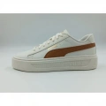 Puma Smash Platform 390758-12 Beyaz/Caramel