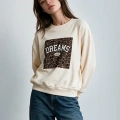 QUZU 27KSWT03084 EKRU SWEATSHİRT