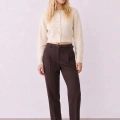 QUZU 27KTRK02821 TRİKO HIRKA KREM