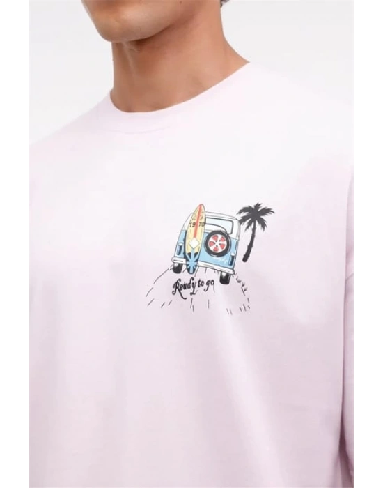 KINETIX ML MACK 11BCH-212 Lila T-Shirt