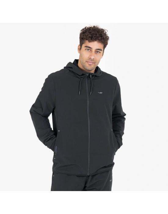 Lescon 23N-1148 Fermuarlı Kapşonlu Üst Siyah