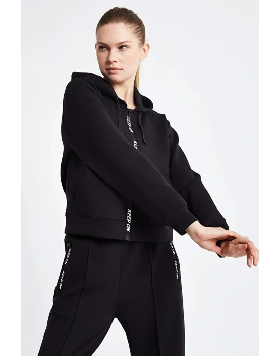 Lescon 24N-2136 Kapşonlu Üst Siyah