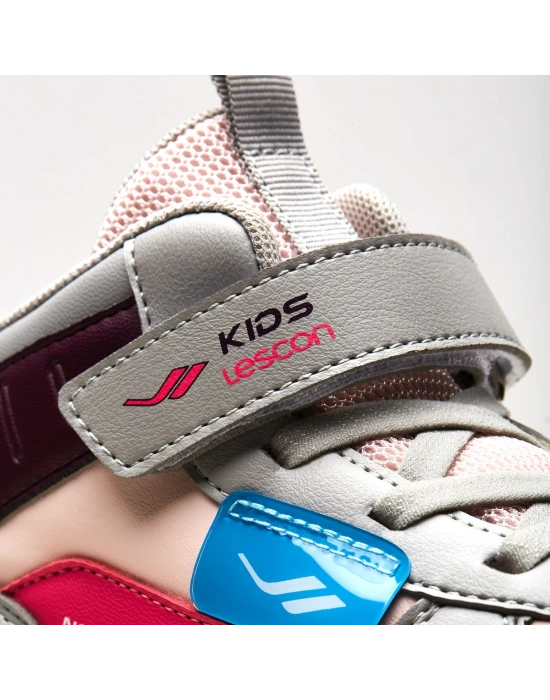 Lescon Samba Çocuk Spor Gri-Pmb-Mor (28-35)