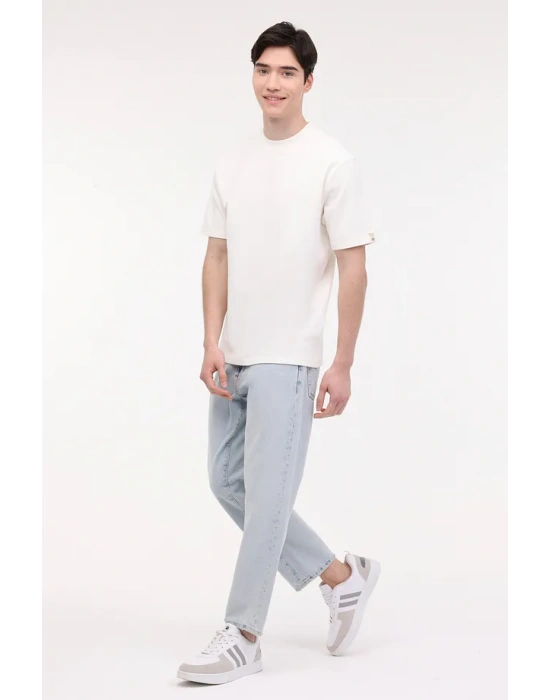 Lumberjack M-BSC CNECK BS60 4FX T-Shirt Ekru