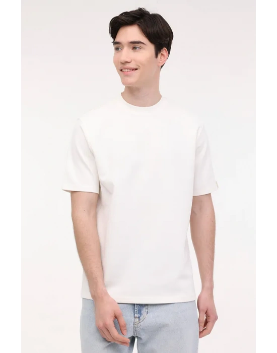 Lumberjack M-BSC CNECK BS60 4FX T-Shirt Ekru