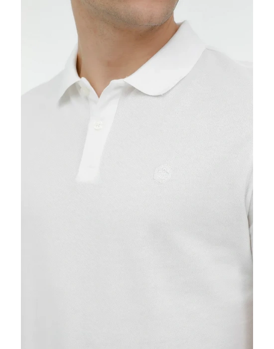 Lumberjack M-CT953 Basic 4FX T-Shirt Beyaz