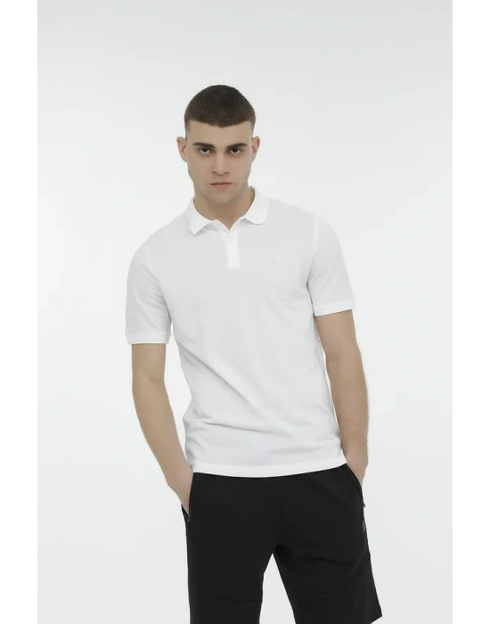 Lumberjack M-CT953 Basic 4FX T-Shirt Beyaz